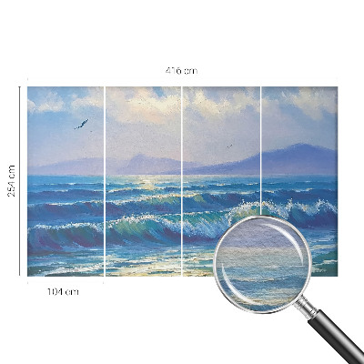 Fototapeta na mieru do spálne Morské vlny