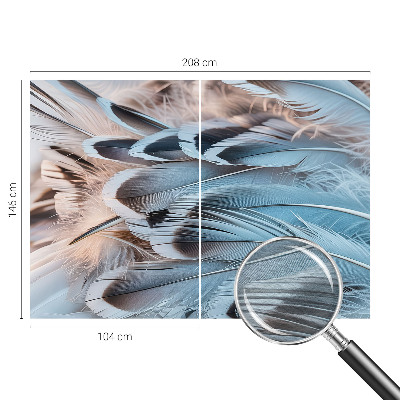 Vliesová tapeta Modré perie