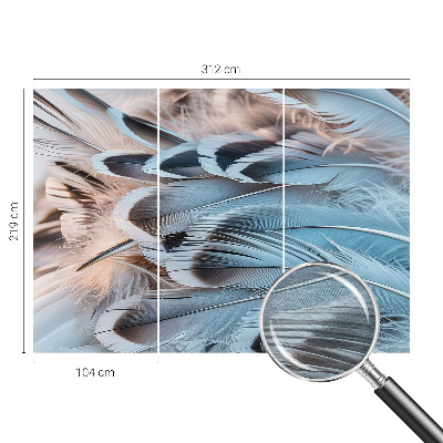 Vliesová tapeta Modré perie