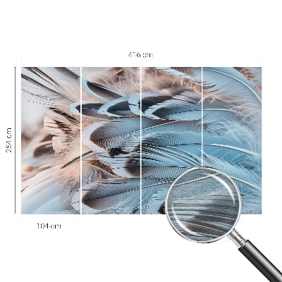 Vliesová tapeta Modré perie