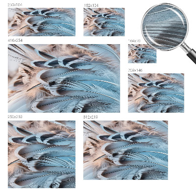 Vliesová tapeta Modré perie