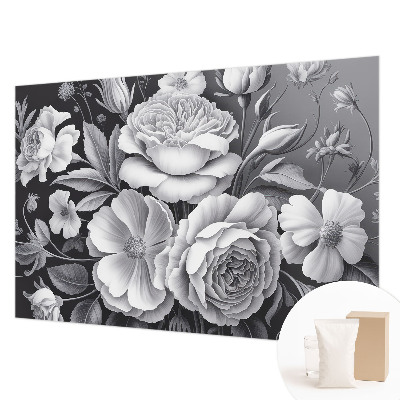 Fototapeta do spálne Sivé kvety