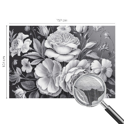 Fototapeta do spálne Sivé kvety