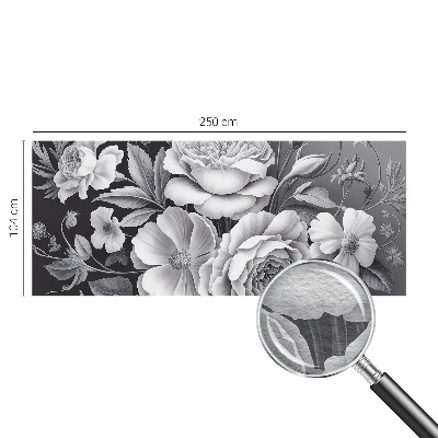 Fototapeta do spálne Sivé kvety