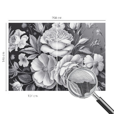 Fototapeta do spálne Sivé kvety