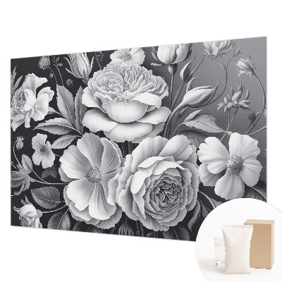 Fototapeta do spálne Sivé kvety