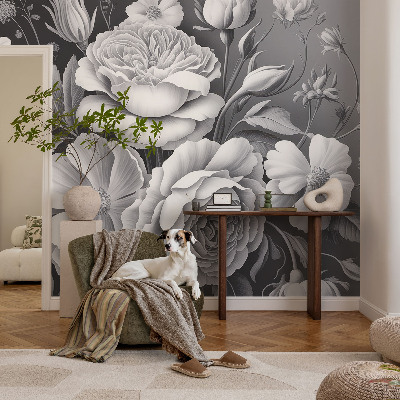 Fototapeta do spálne Sivé kvety