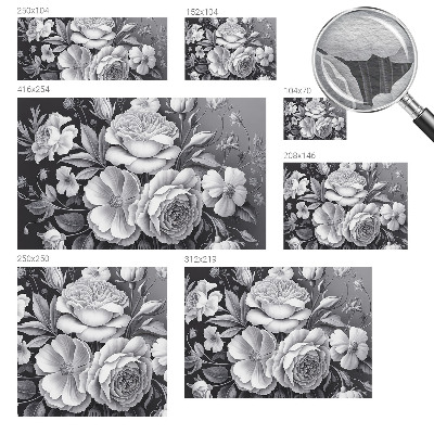 Fototapeta do spálne Sivé kvety