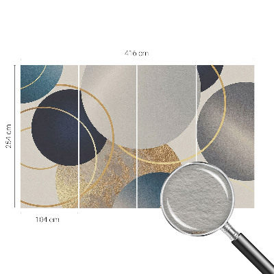 Moderná fototapeta na mieru Kreatívne kruhy