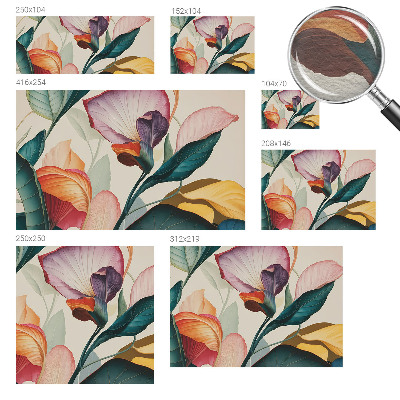 Fototapeta na mieru do obývačky Farebné kvety