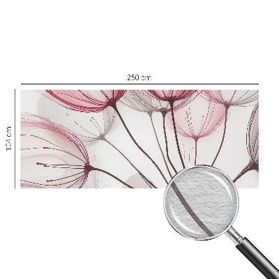 Fotografická tapeta vliesová Kvetinové siluety