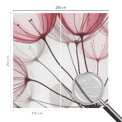 Fotografická tapeta vliesová Kvetinové siluety