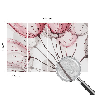 Fotografická tapeta vliesová Kvetinové siluety