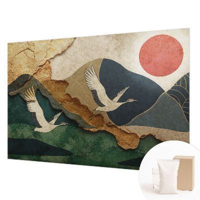 Fototapeta do spálne Žeriavy z východu