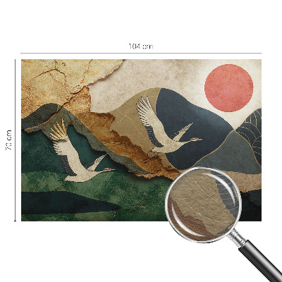 Fototapeta do spálne Žeriavy z východu