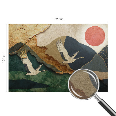 Fototapeta do spálne Žeriavy z východu