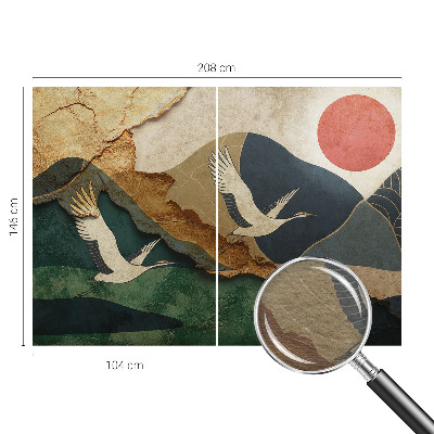 Fototapeta do spálne Žeriavy z východu