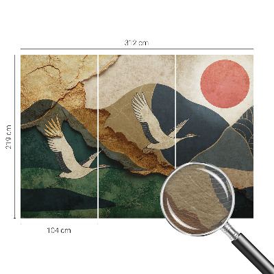 Fototapeta do spálne Žeriavy z východu