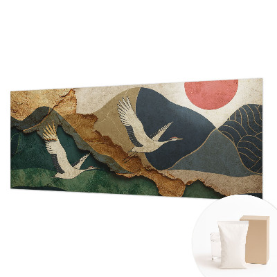 Fototapeta do spálne Žeriavy z východu