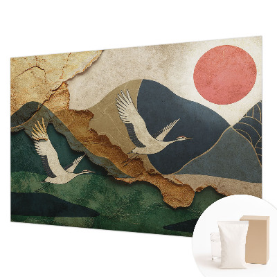 Fototapeta do spálne Žeriavy z východu