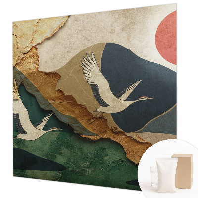 Fototapeta do spálne Žeriavy z východu