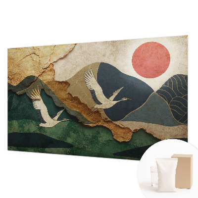 Fototapeta do spálne Žeriavy z východu