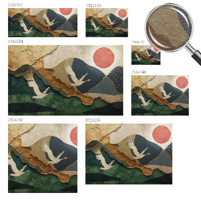 Fototapeta do spálne Žeriavy z východu