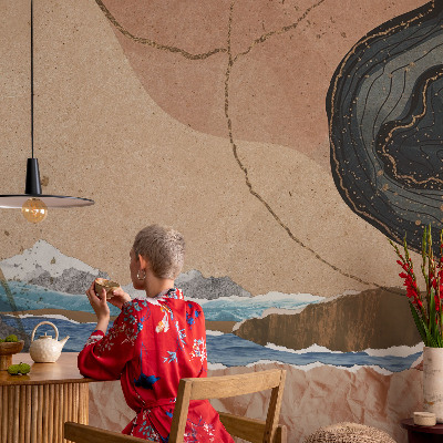 Fototapeta s potlačou na vliese Abstraktná krajina