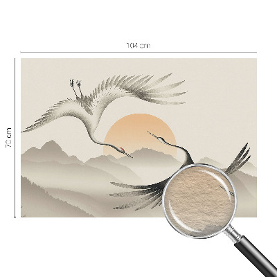 Moderná fototapeta Východné žeriavy