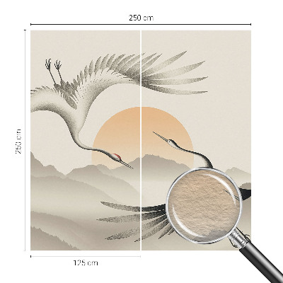 Moderná fototapeta Východné žeriavy