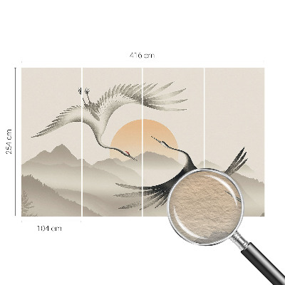 Moderná fototapeta Východné žeriavy