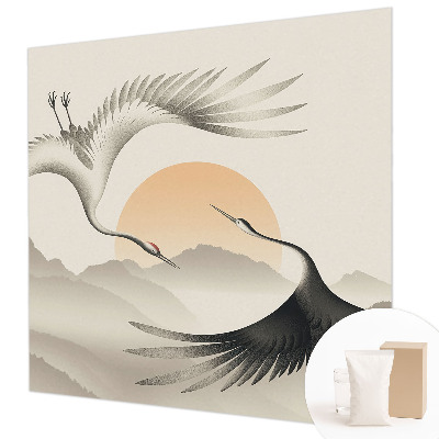 Moderná fototapeta Východné žeriavy