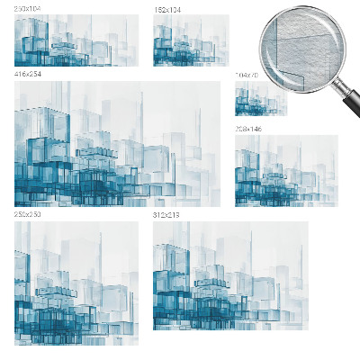 Fototapeta do spálne Priehľadné kocky