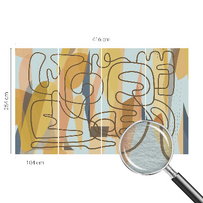 Vliesová fototapeta pre deti Abstraktné tvary