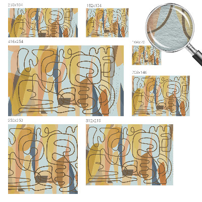 Vliesová fototapeta pre deti Abstraktné tvary