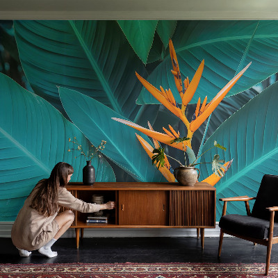 Fotografická tapeta vliesová Listnaté kvety