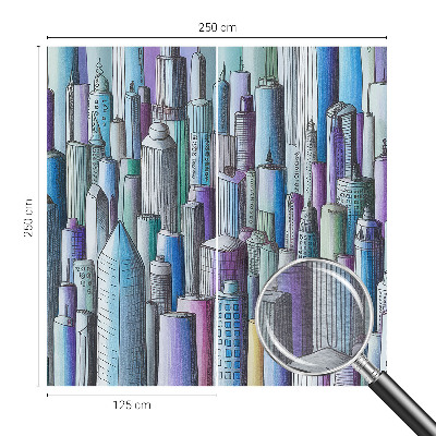 Vliesová fototapeta Mestské mrakodrapy