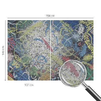 Vliesová fototapeta na stenu Rastlinné víry