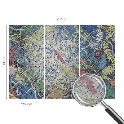 Vliesová fototapeta na stenu Rastlinné víry