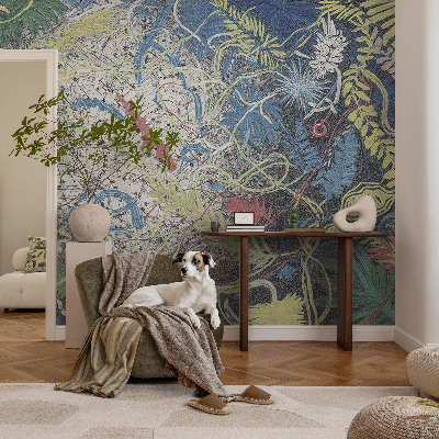 Vliesová fototapeta na stenu Rastlinné víry