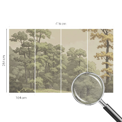 Vliesová tapeta Lesná idylka