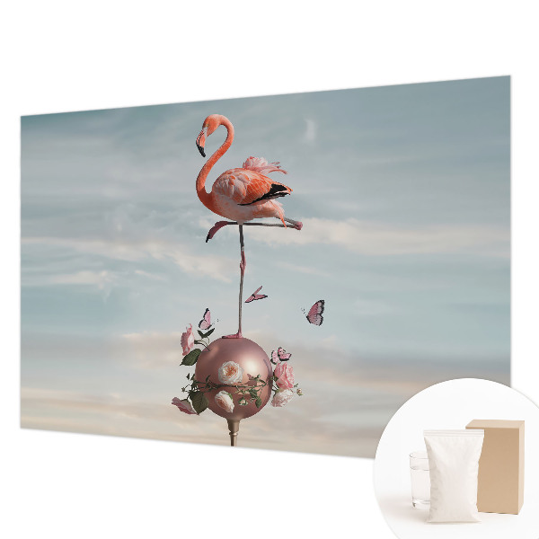 Vliesová tapeta na stenu Elegantný plameniak