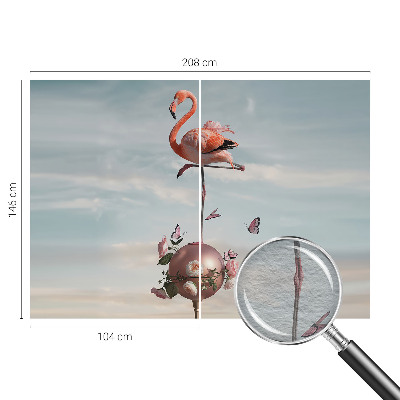 Vliesová tapeta na stenu Elegantný plameniak