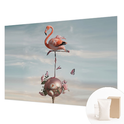 Vliesová tapeta na stenu Elegantný plameniak