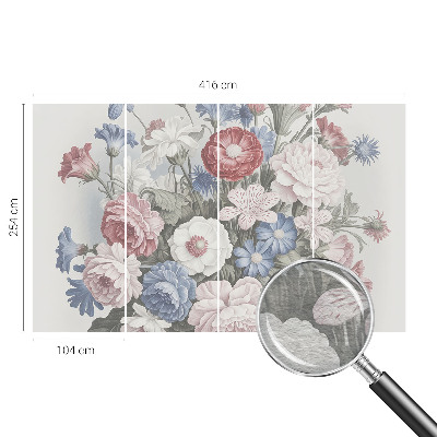 Vliesová fototapeta pre deti Farebná kytica