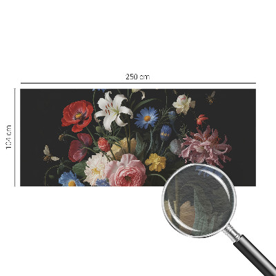 Moderná fototapeta na mieru Kvety s hmyzom