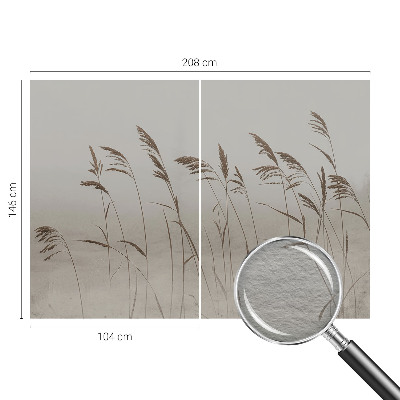 Dekoratívna fototapeta na stenu Trávy v hmle