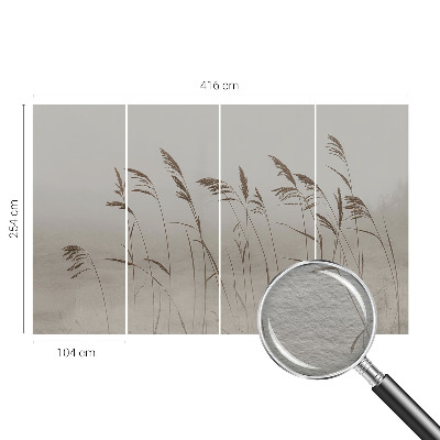 Dekoratívna fototapeta na stenu Trávy v hmle