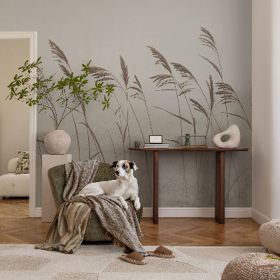 Dekoratívna fototapeta na stenu Trávy v hmle