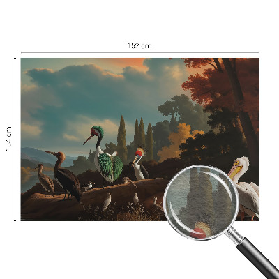 Luxusná tapeta Malebné vtáky